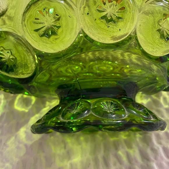 Vintage 1960’s L.E. Smith Glass Moon and Stars Banana Boat - Picture 8 of 15